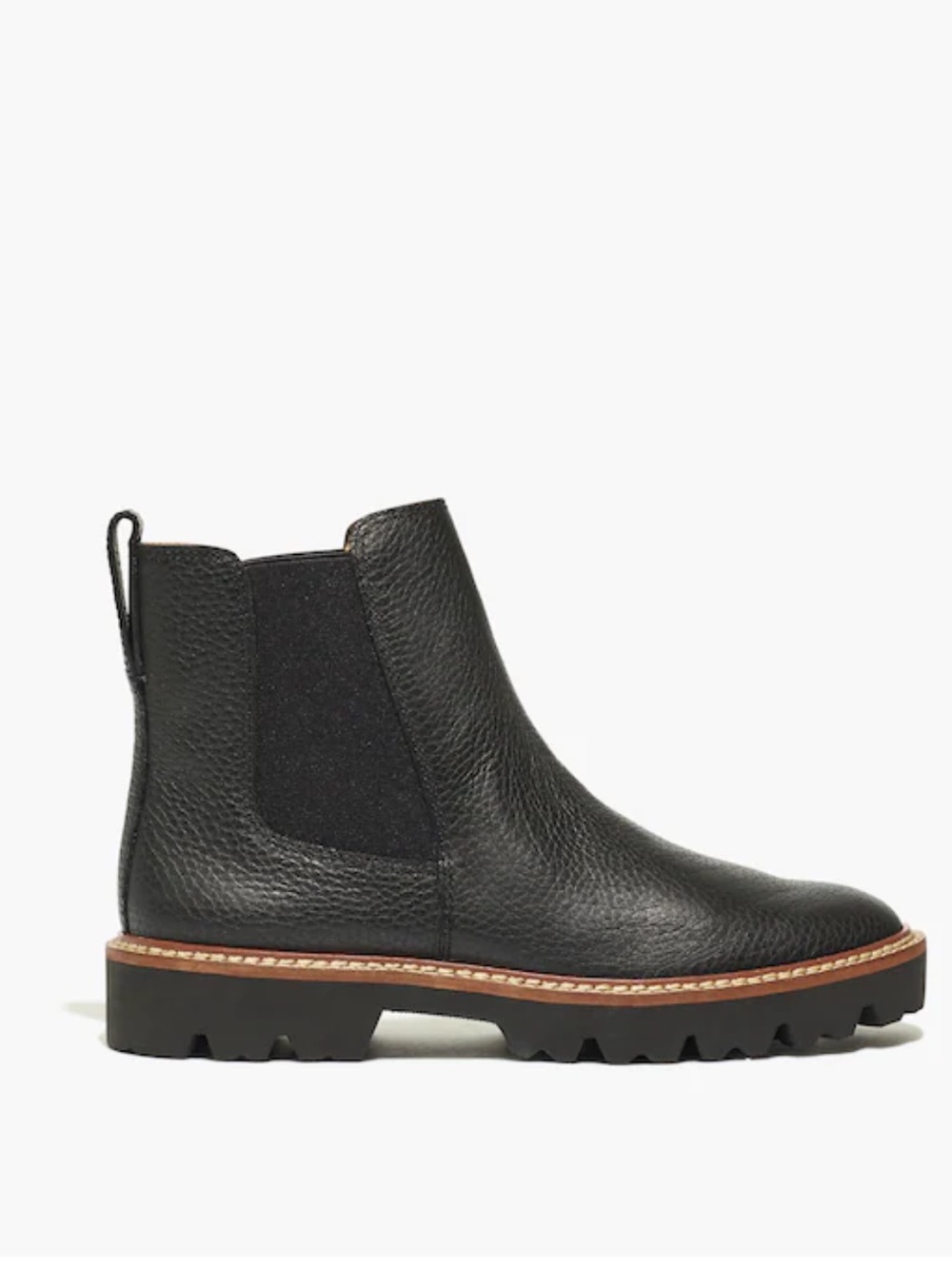 Madewell The Citywalk Lugsole Chelsea Boot in Leather Size 8